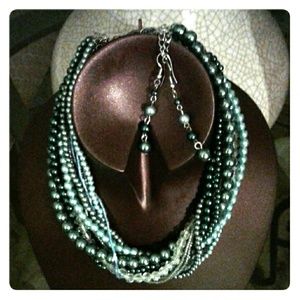 Necklace and earrings